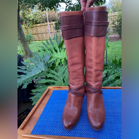 Cole Haan Shoes - Cole Haan Nike Air Poppy Bit Riding boots brown sequoia chestnut sz. 7
